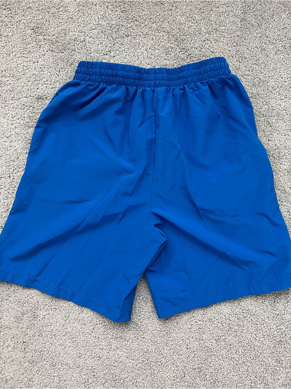 2 Pairs Nike Boys Royal Blue and Kelly Green Athletic Shorts - Picture 3 of 6